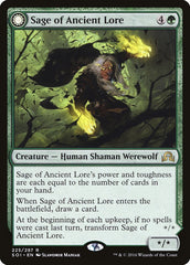 Sage of Ancient Lore // Werewolf of Ancient Hunger [Shadows over Innistrad] | L.A. Mood Comics and Games