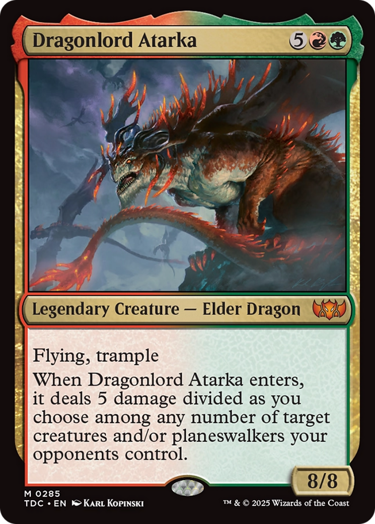 Dragonlord Atarka [Tarkir: Dragonstorm Commander] | L.A. Mood Comics and Games
