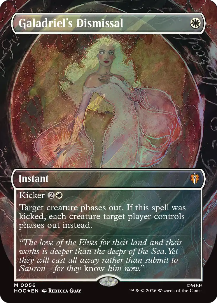 Galadriel's Dismissal (Borderless) (Surge Foil) [The Hobbit: Eternal-Legal] | L.A. Mood Comics and Games