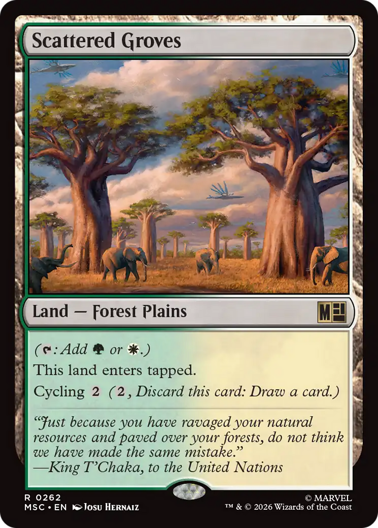 Scattered Groves (Surge Foil) [Marvel Super Heroes Commander] | L.A. Mood Comics and Games