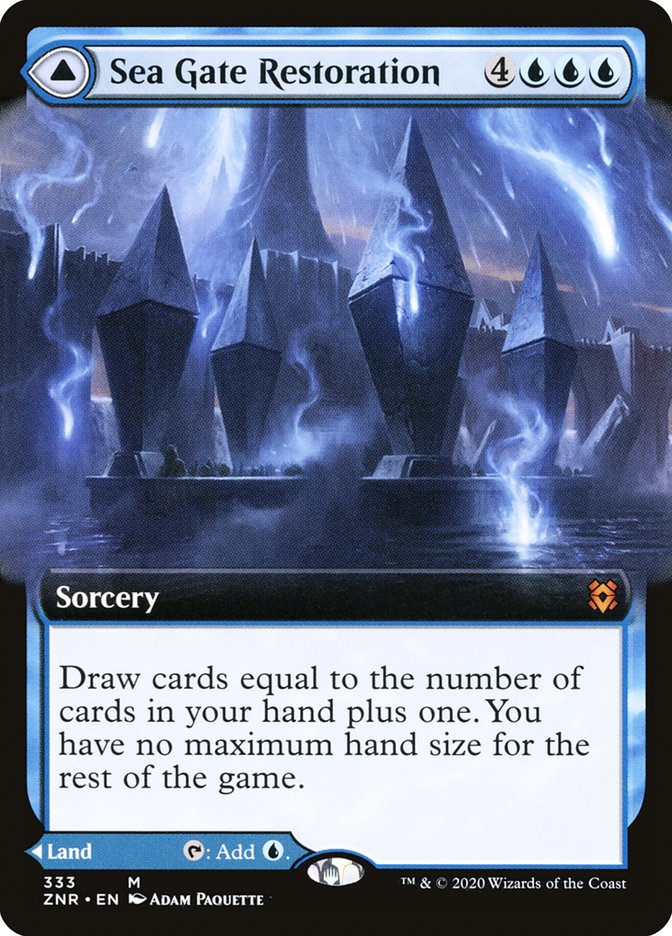 Sea Gate Restoration // Sea Gate, Reborn (Extended Art) [Zendikar Rising] | L.A. Mood Comics and Games