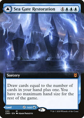 Sea Gate Restoration // Sea Gate, Reborn (Extended Art) [Zendikar Rising] | L.A. Mood Comics and Games