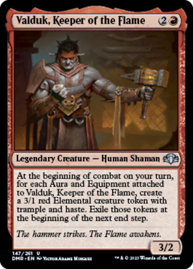 Valduk, Keeper of the Flame [Dominaria Remastered] | L.A. Mood Comics and Games