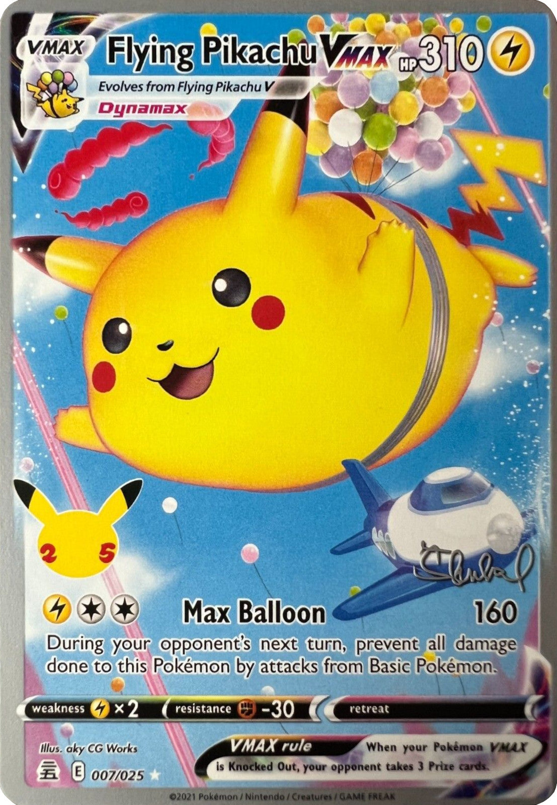 Flying Pikachu VMAX (007/025) (ADP - Ondrej Skubal) [World Championships 2022] | L.A. Mood Comics and Games