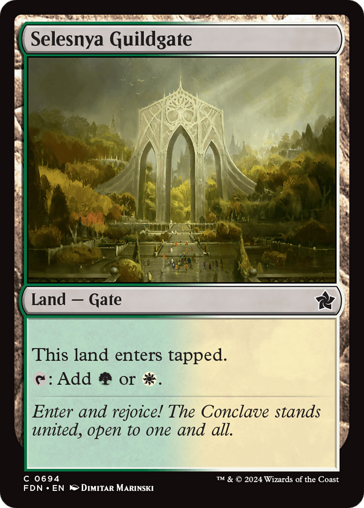 Selesnya Guildgate [Foundations] | L.A. Mood Comics and Games