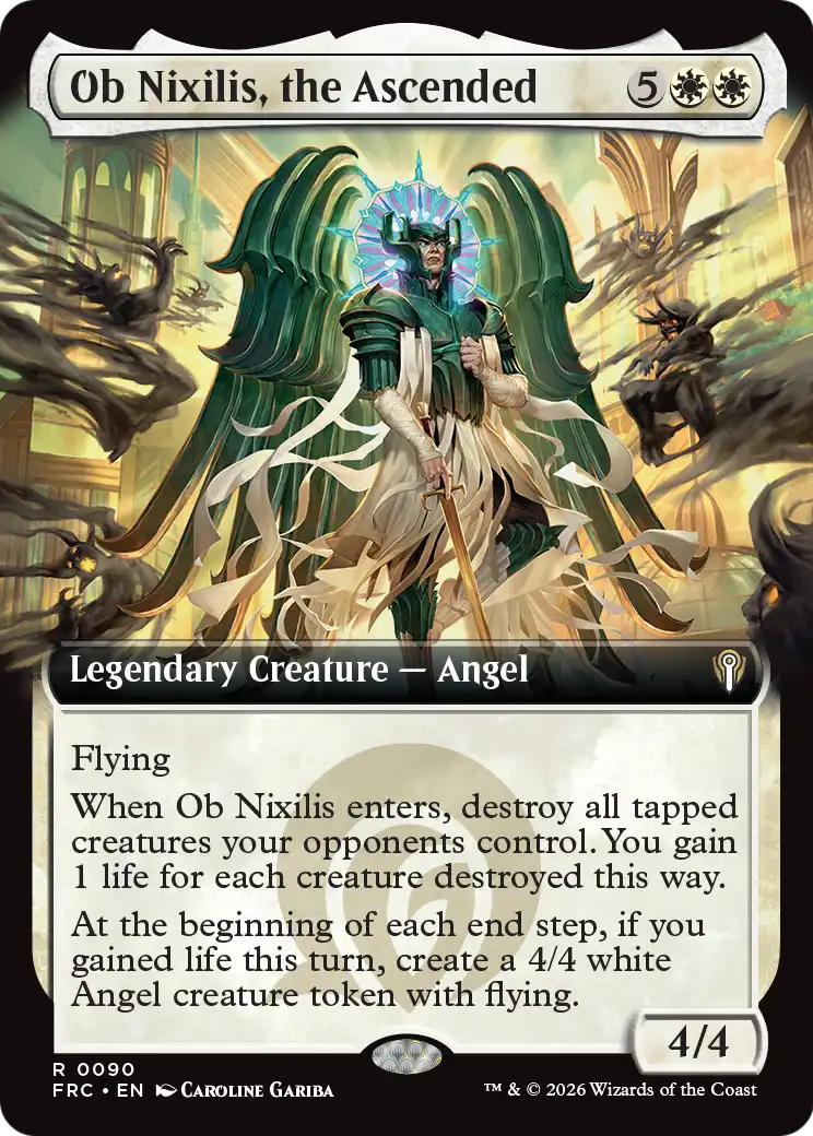 Ob Nixilis, the Ascended (Extended Art) [Reality Fracture Commander] | L.A. Mood Comics and Games