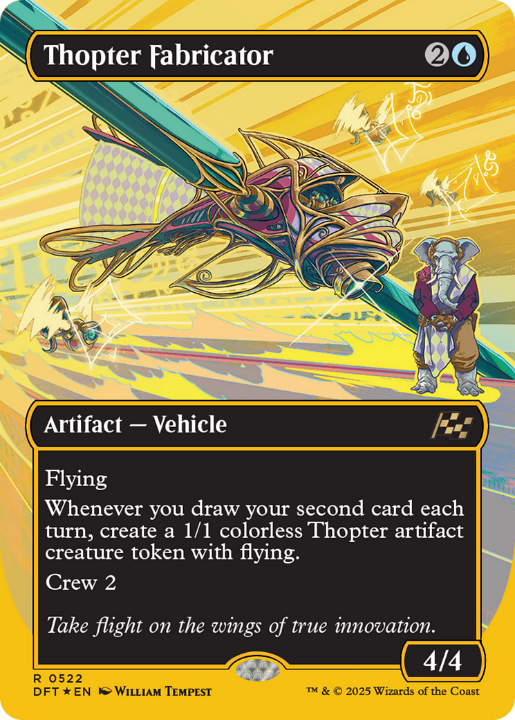 Thopter Fabricator (Borderless) (First-Place Foil) [Aetherdrift] | L.A. Mood Comics and Games
