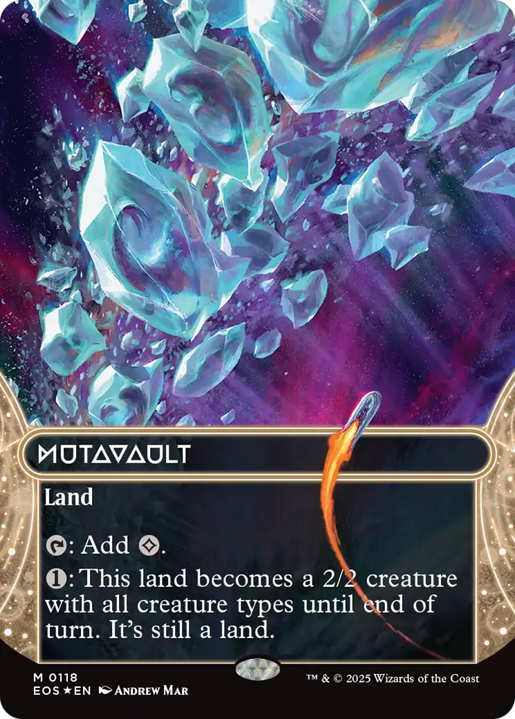 Mutavault (0118) (Borderless) (Galaxy Foil) [Edge of Eternities: Stellar Sights] | L.A. Mood Comics and Games