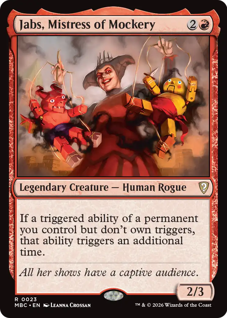 Jabs, Mistress of Mockery [Mystery Booster: Commander Edition] | L.A. Mood Comics and Games