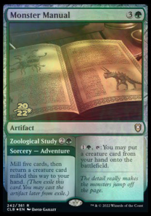 Monster Manual // Zoological Study [Commander Legends: Battle for Baldur's Gate Prerelease Promos] | L.A. Mood Comics and Games