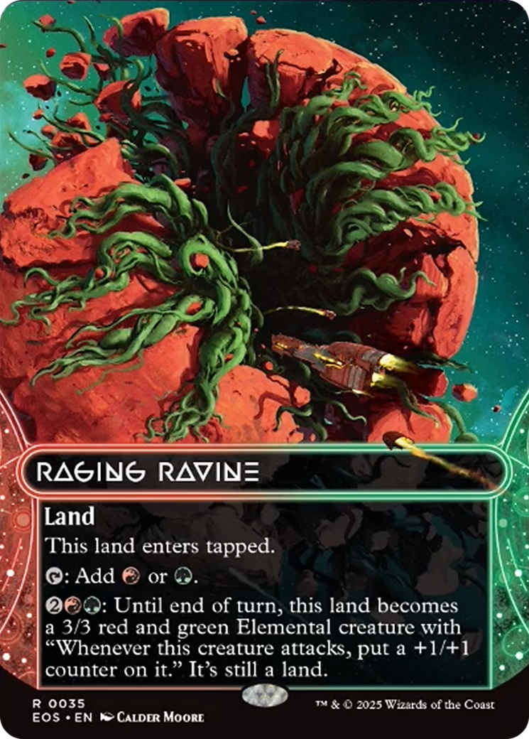 Raging Ravine (0035) (Borderless) [Edge of Eternities: Stellar Sights] | L.A. Mood Comics and Games