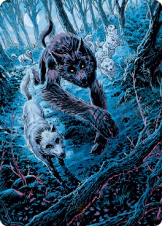 Untamed Pup Art Card [Innistrad: Midnight Hunt Art Series] | L.A. Mood Comics and Games