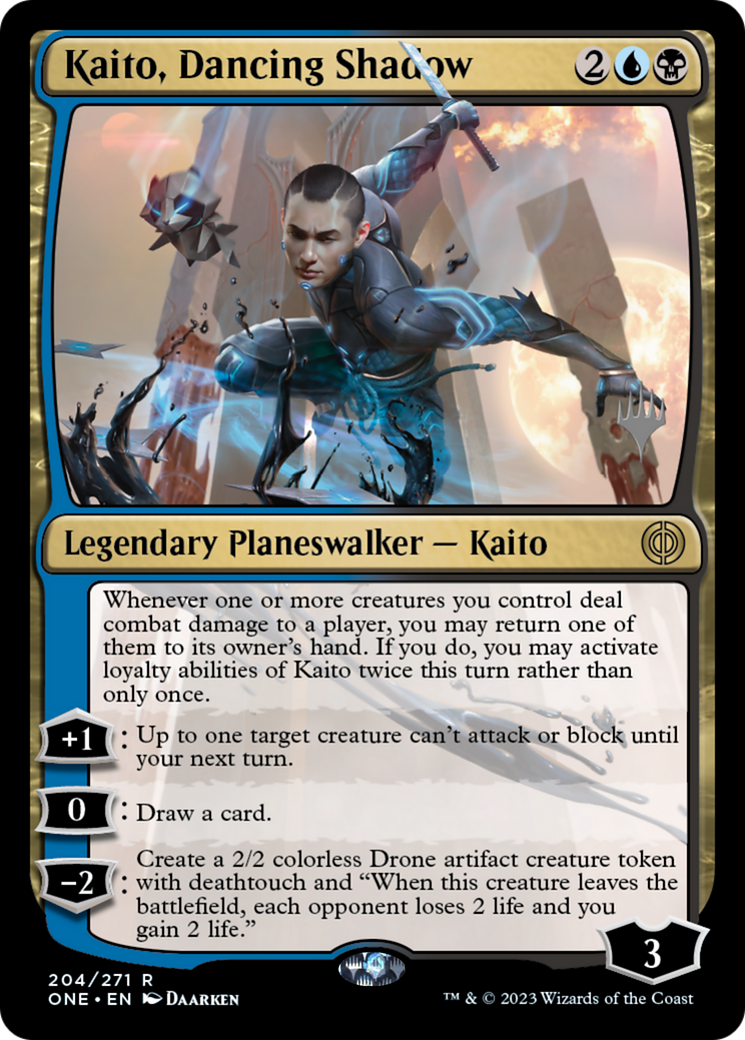 Kaito, Dancing Shadow (Promo Pack) [Phyrexia: All Will Be One Promos] | L.A. Mood Comics and Games