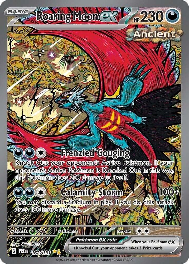 Roaring Moon ex (162/131) [Scarlet & Violet: Prismatic Evolutions] | L.A. Mood Comics and Games