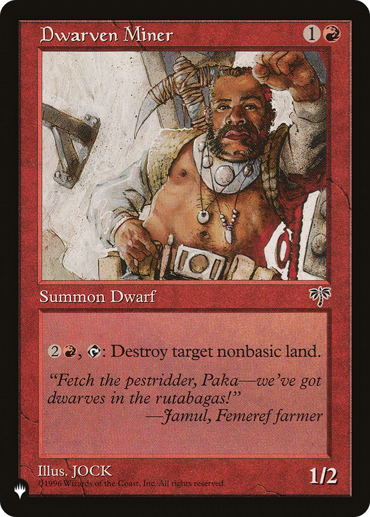 Dwarven Miner [The List] | L.A. Mood Comics and Games