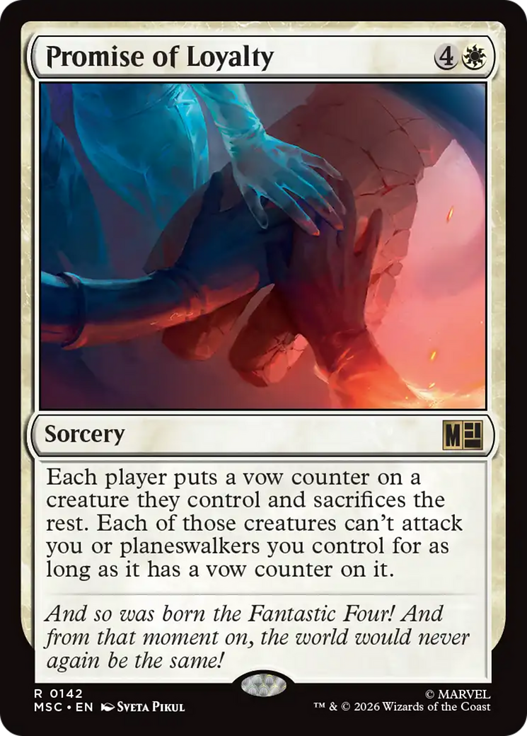 Promise of Loyalty (Surge Foil) [Marvel Super Heroes Commander] | L.A. Mood Comics and Games