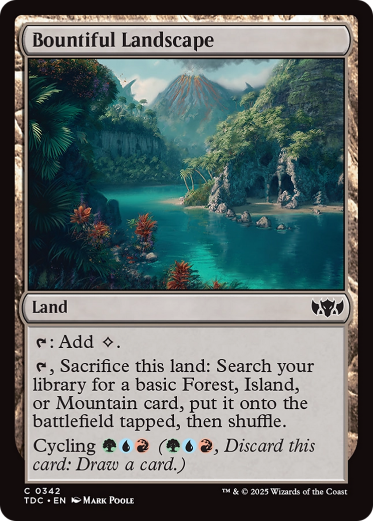 Bountiful Landscape [Tarkir: Dragonstorm Commander] | L.A. Mood Comics and Games