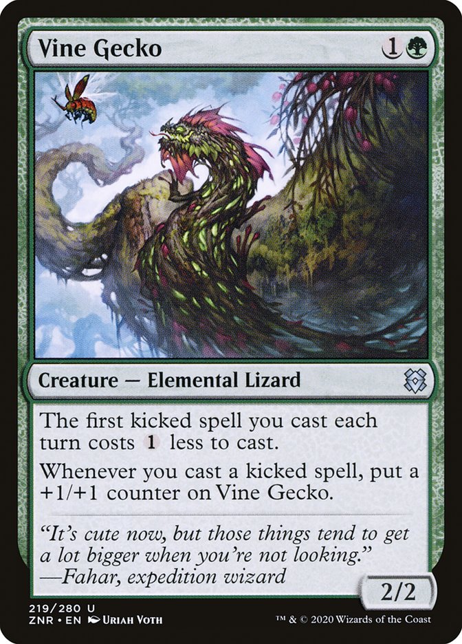 Vine Gecko [Zendikar Rising] | L.A. Mood Comics and Games