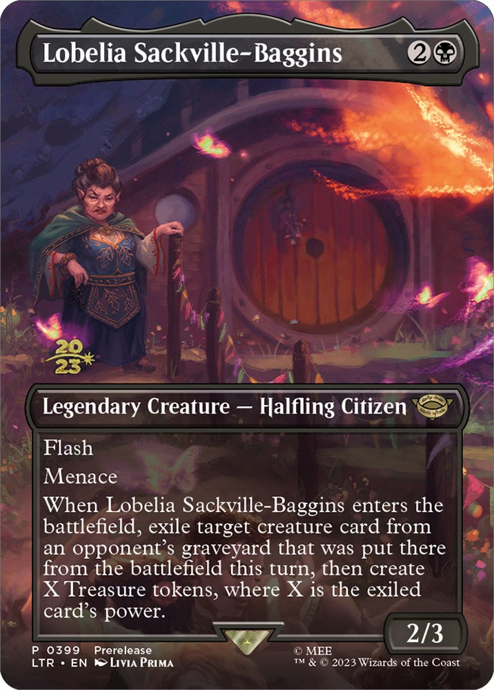 Lobelia Sackville-Baggins (399) [The Lord of the Rings: Tales of Middle-Earth Prerelease Promos] | L.A. Mood Comics and Games