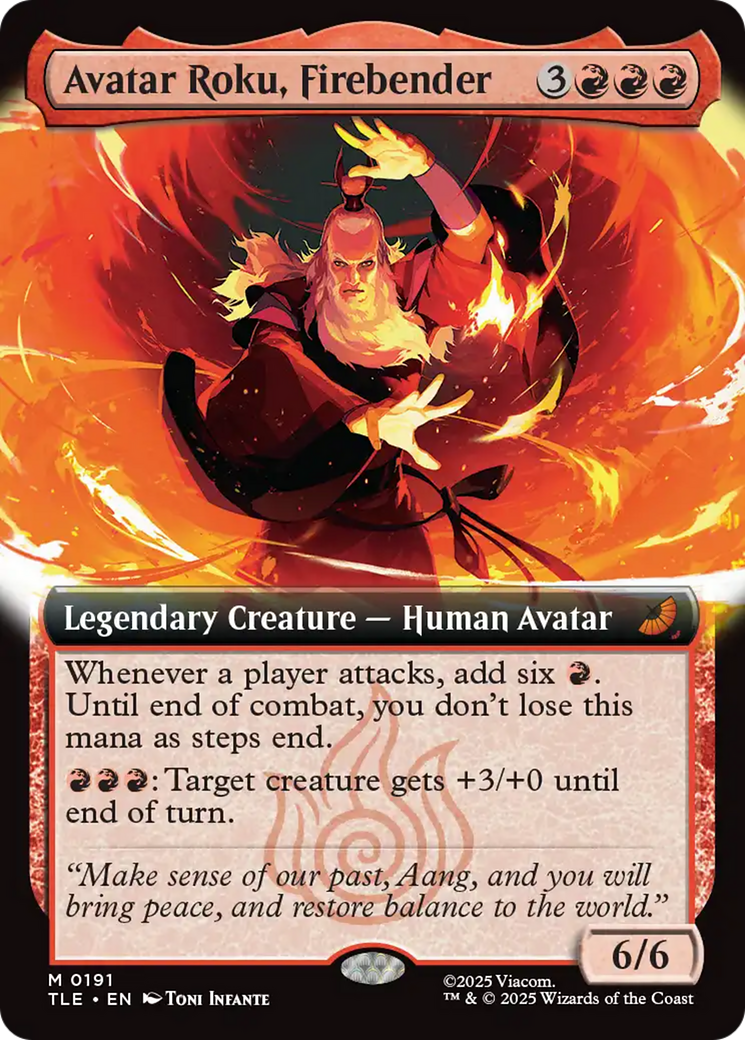 Avatar Roku, Firebender (Extended Art) [Avatar: The Last Airbender: Eternal-Legal] | L.A. Mood Comics and Games