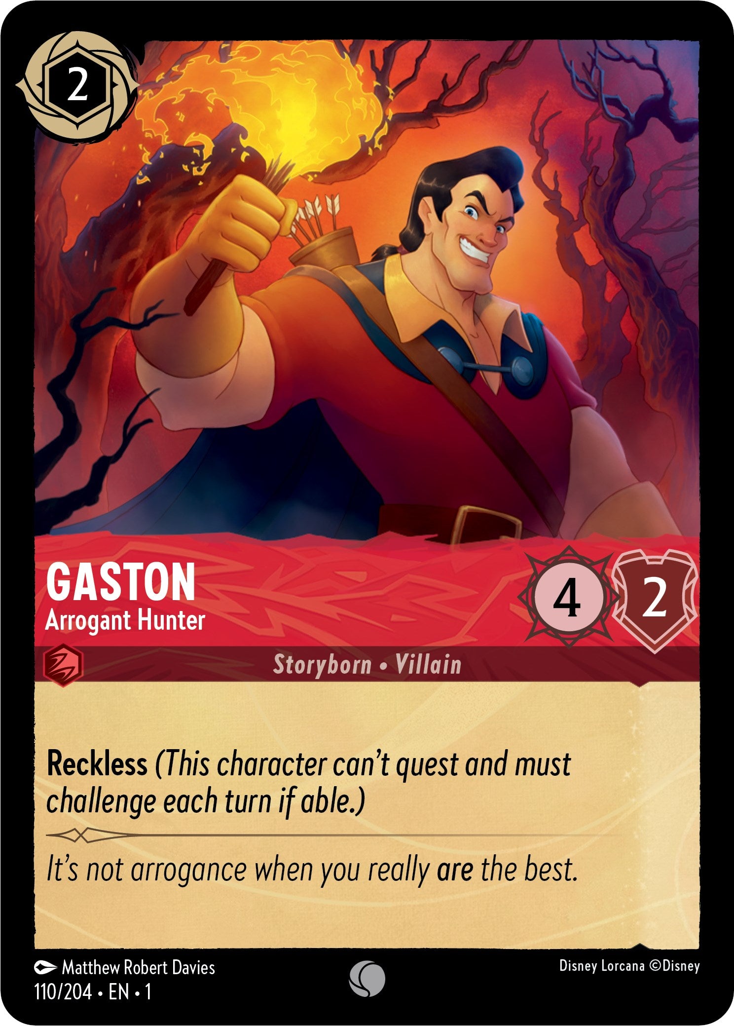 Gaston - Arrogant Hunter (110/204) [The First Chapter] | L.A. Mood Comics and Games