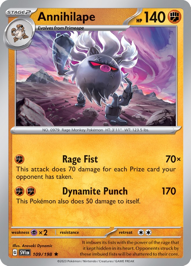 Annihilape (109/198) (Theme Deck Exclusive) [Scarlet & Violet: Base Set] | L.A. Mood Comics and Games