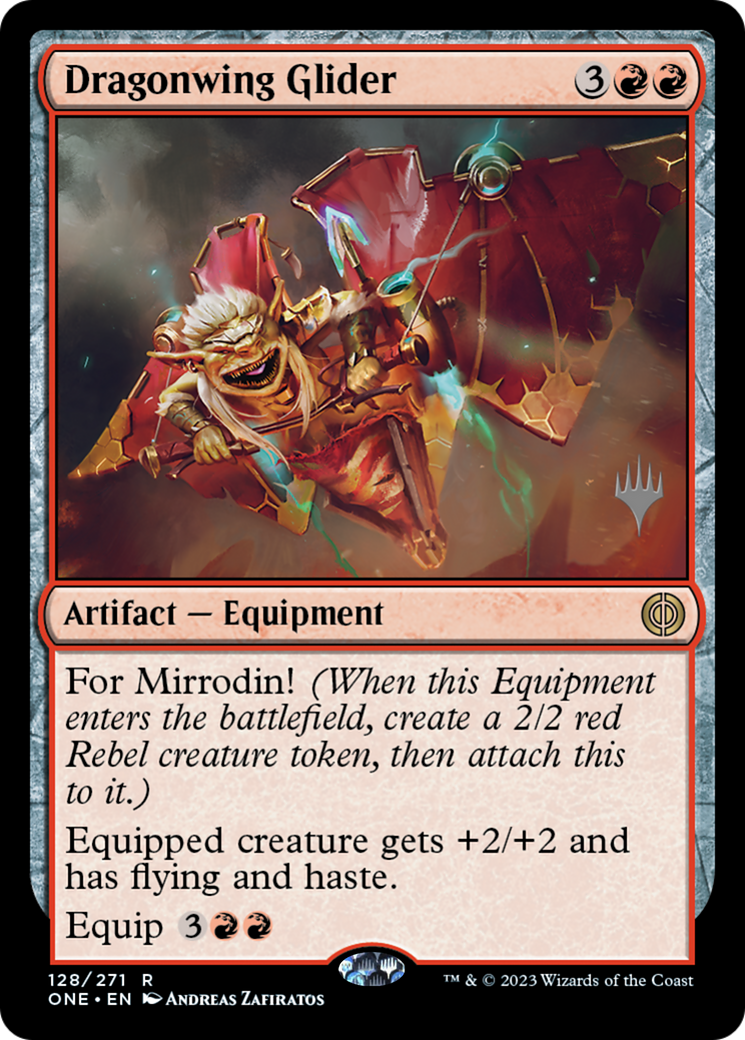 Dragonwing Glider (Promo Pack) [Phyrexia: All Will Be One Promos] | L.A. Mood Comics and Games
