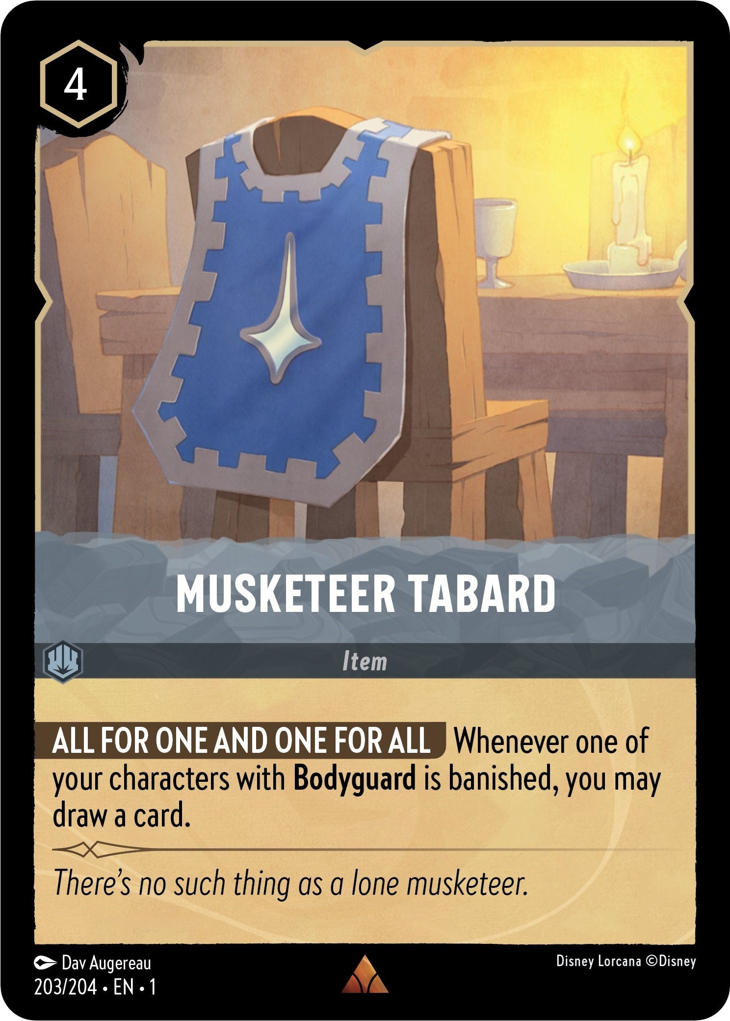 Musketeer Tabard (203/204) [The First Chapter] | L.A. Mood Comics and Games