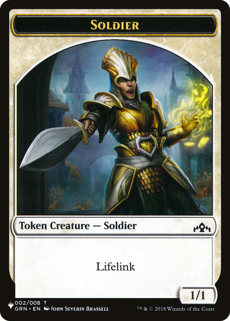 Angel (SLD) // Soldier (GRN) Double-Sided Token [Secret Lair: Angels Tokens] | L.A. Mood Comics and Games