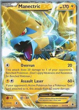 Manectric EX (23/119) (Punches 'n' Bites - Patrick Martinez) [World Championships 2015] | L.A. Mood Comics and Games