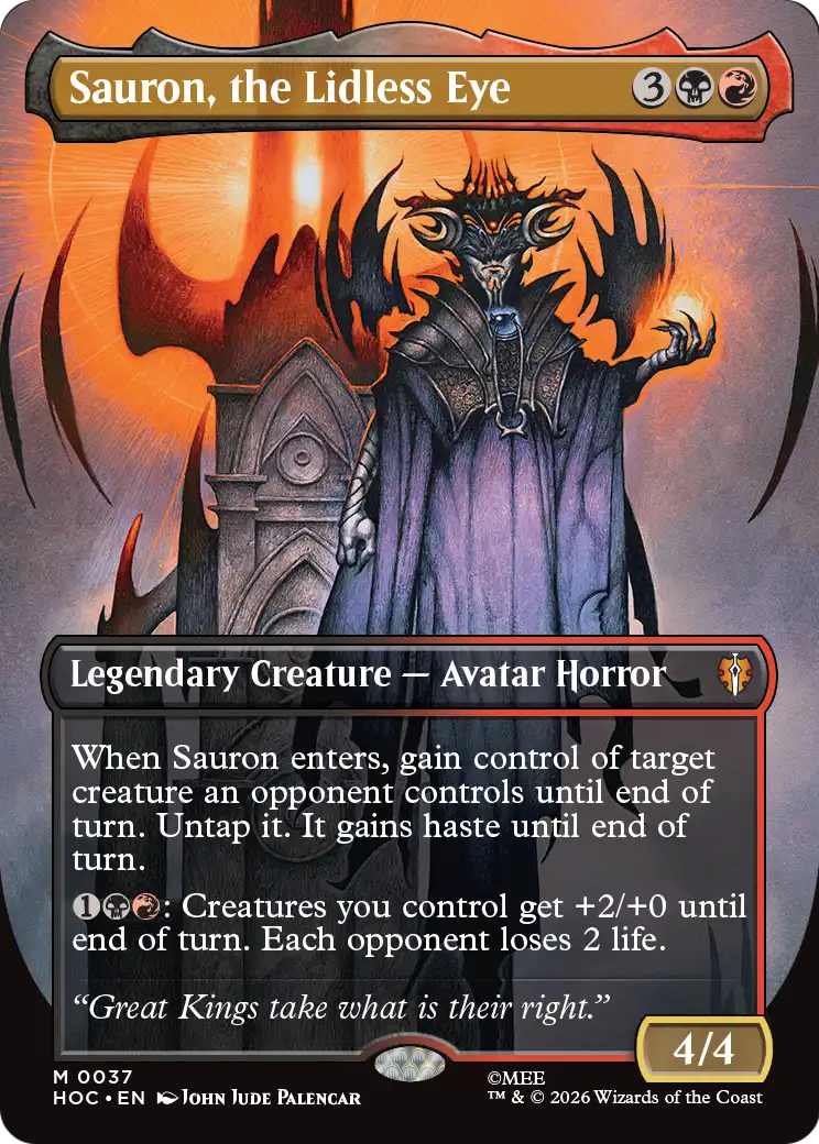 Sauron, the Lidless Eye (Borderless) [The Hobbit: Eternal-Legal] | L.A. Mood Comics and Games