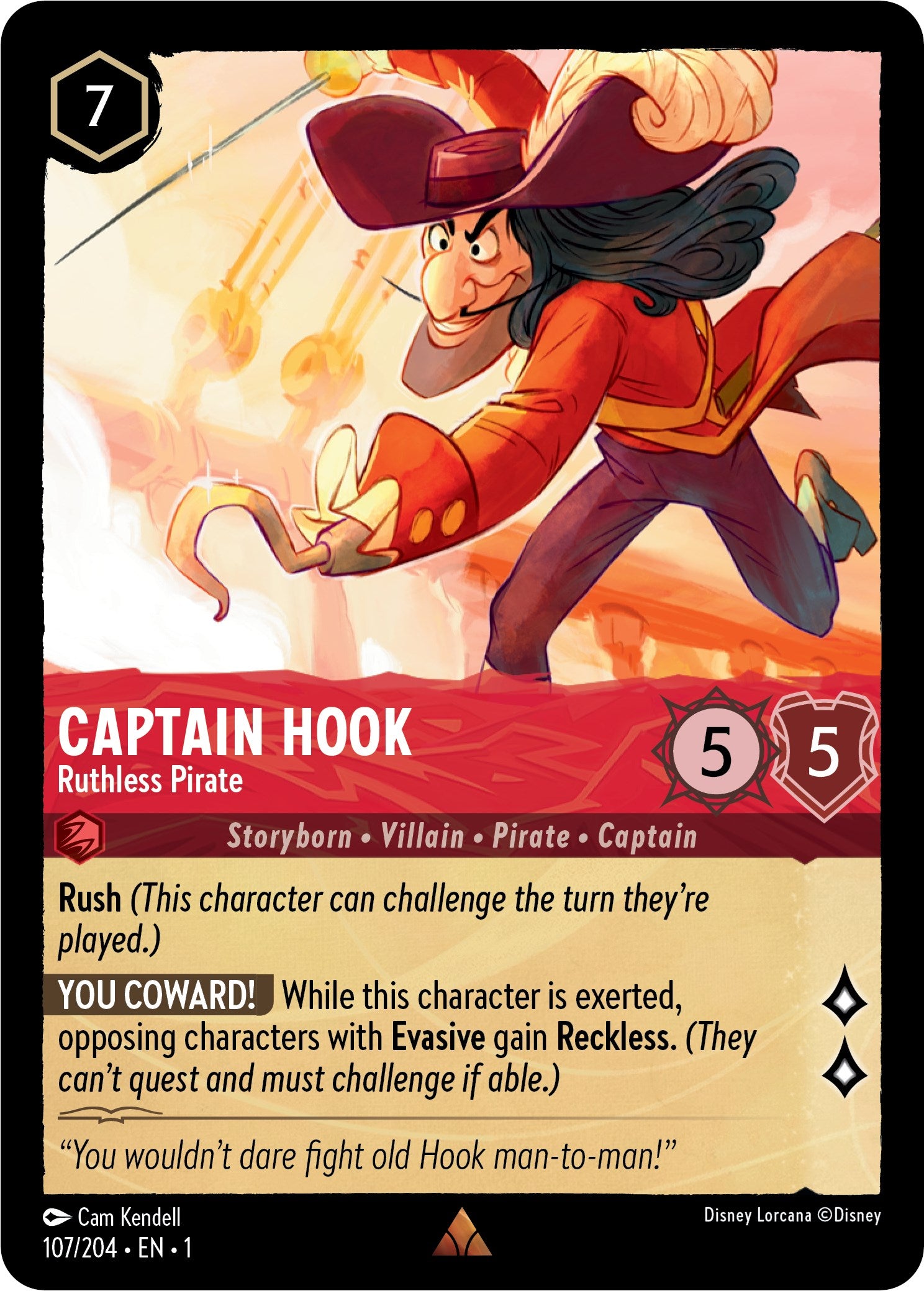 Captain Hook - Ruthless Pirate (107/204) [The First Chapter] | L.A. Mood Comics and Games
