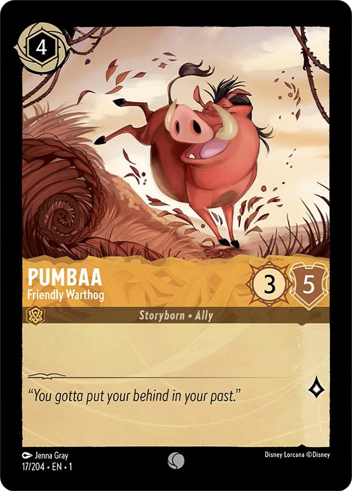 Pumbaa - Friendly Warthog (17/204) [The First Chapter] | L.A. Mood Comics and Games