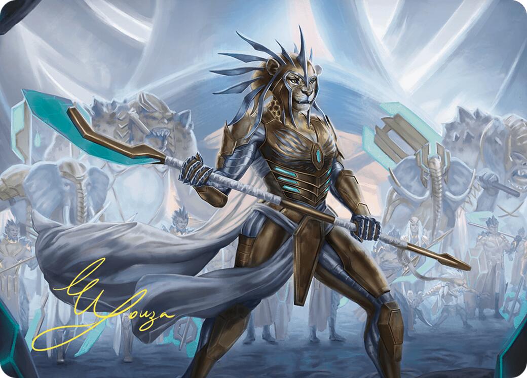 Kemba, Kha Regent Art Card (Gold-Stamped Signature) [Commander Masters Art Series] | L.A. Mood Comics and Games