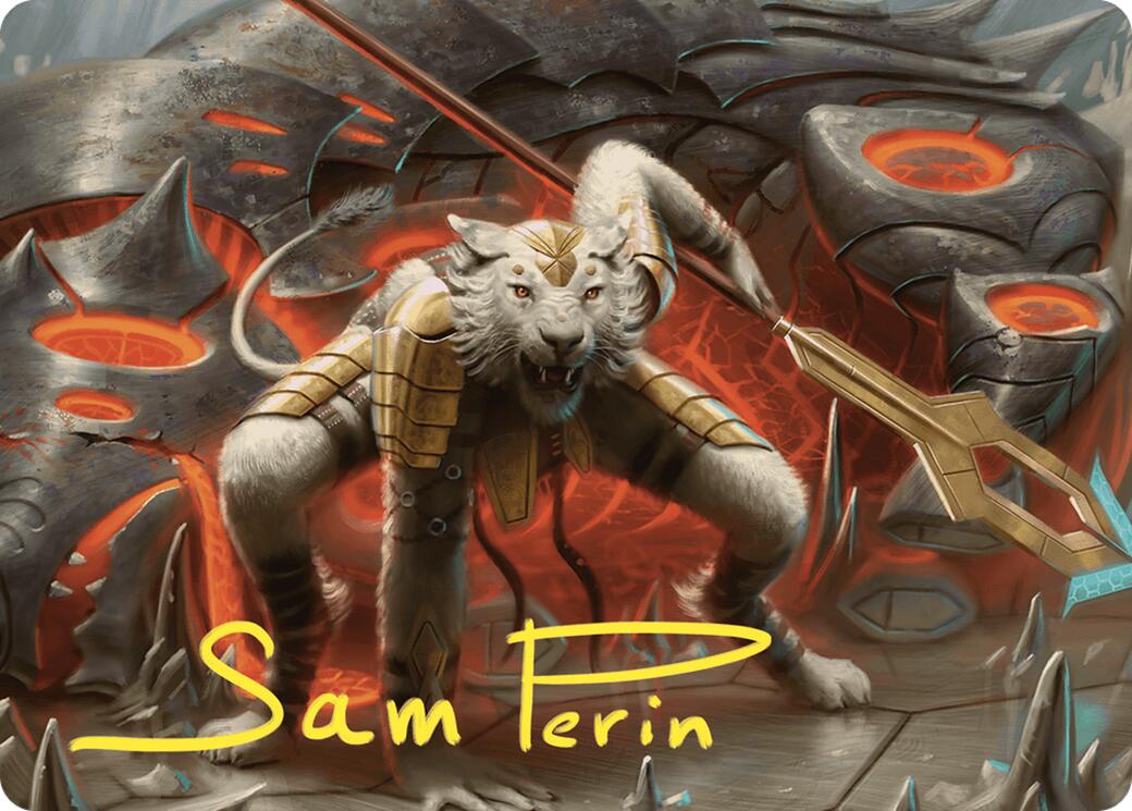 Sunspear Shikari Art Card (Gold-Stamped Signature) [Commander Masters Art Series] | L.A. Mood Comics and Games