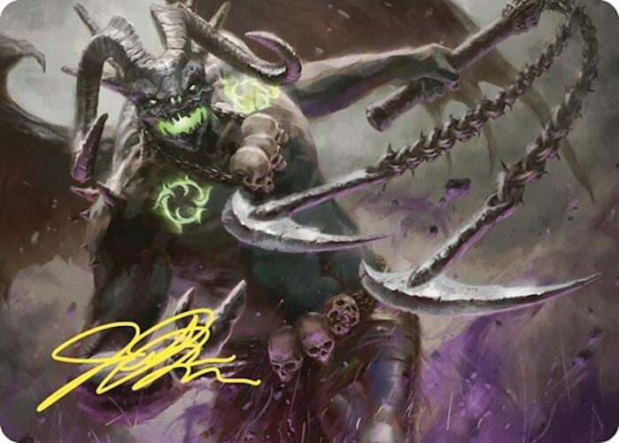 Archfiend of Despair Art Card (Gold-Stamped Signature) [Commander Masters Art Series] | L.A. Mood Comics and Games