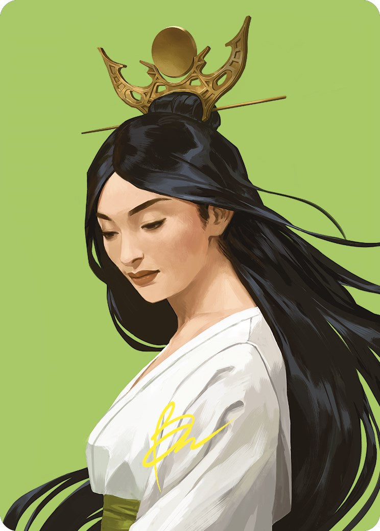 Azusa, Lost but Seeking Art Card (Gold-Stamped Signature) [Commander Masters Art Series] | L.A. Mood Comics and Games