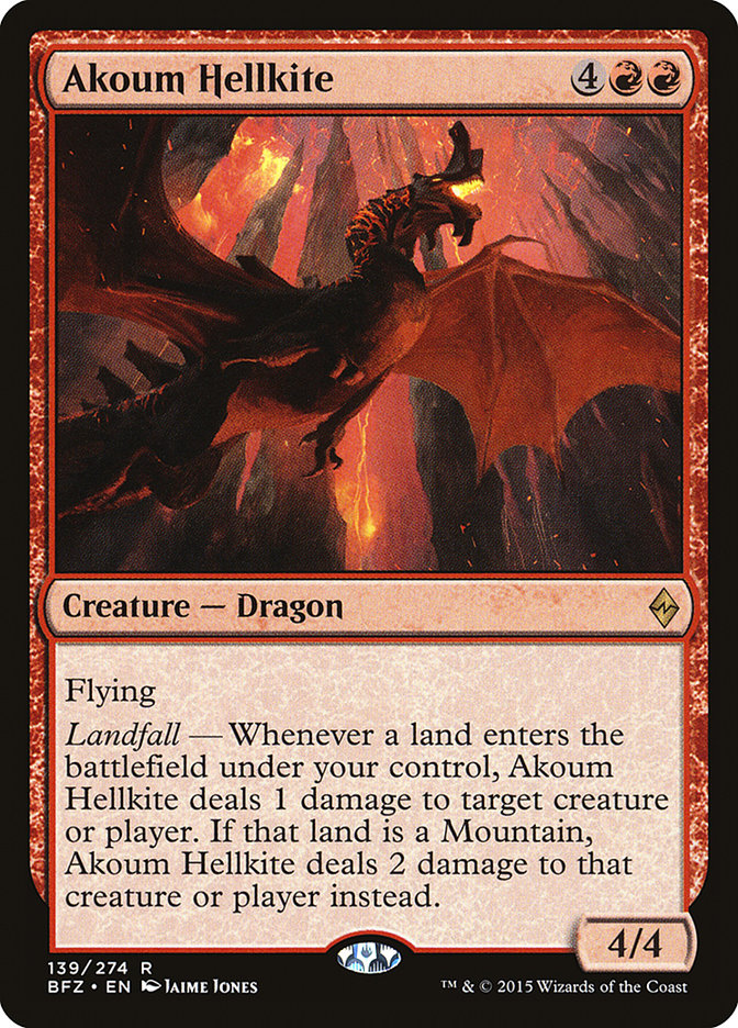 Akoum Hellkite [Battle for Zendikar] | L.A. Mood Comics and Games