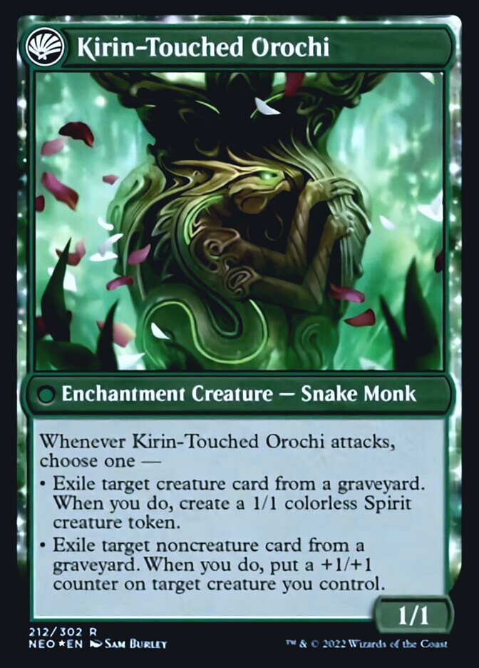 Teachings of the Kirin // Kirin-Touched Orochi [Kamigawa: Neon Dynasty Prerelease Promos] | L.A. Mood Comics and Games