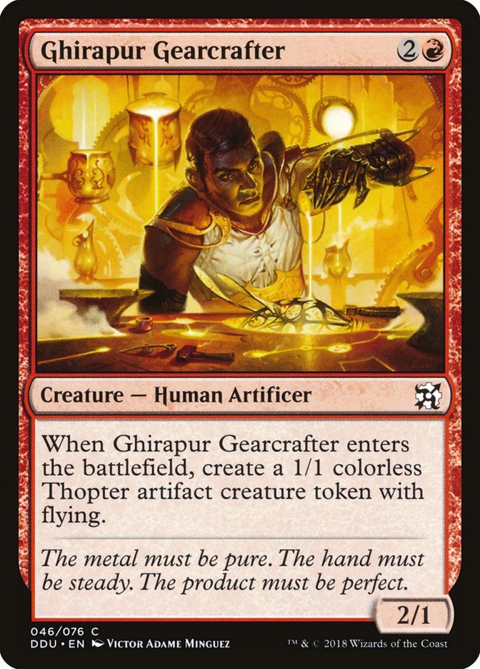Ghirapur Gearcrafter [Duel Decks: Elves vs. Inventors] | L.A. Mood Comics and Games