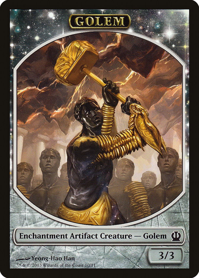 Golem Token [Theros Tokens] | L.A. Mood Comics and Games