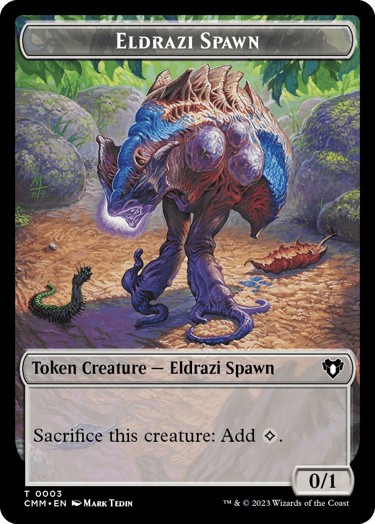 Eldrazi Spawn // Phyrexian Germ Double-Sided Token [Commander Masters Tokens] | L.A. Mood Comics and Games