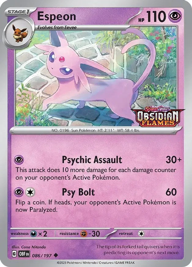 Espeon (086/197) (Best Buy Exclusive) [Scarlet & Violet: Black Star Promos] | L.A. Mood Comics and Games