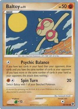 Baltoy LV.11 (60/106) (Stallgon - David Cohen) [World Championships 2009] | L.A. Mood Comics and Games