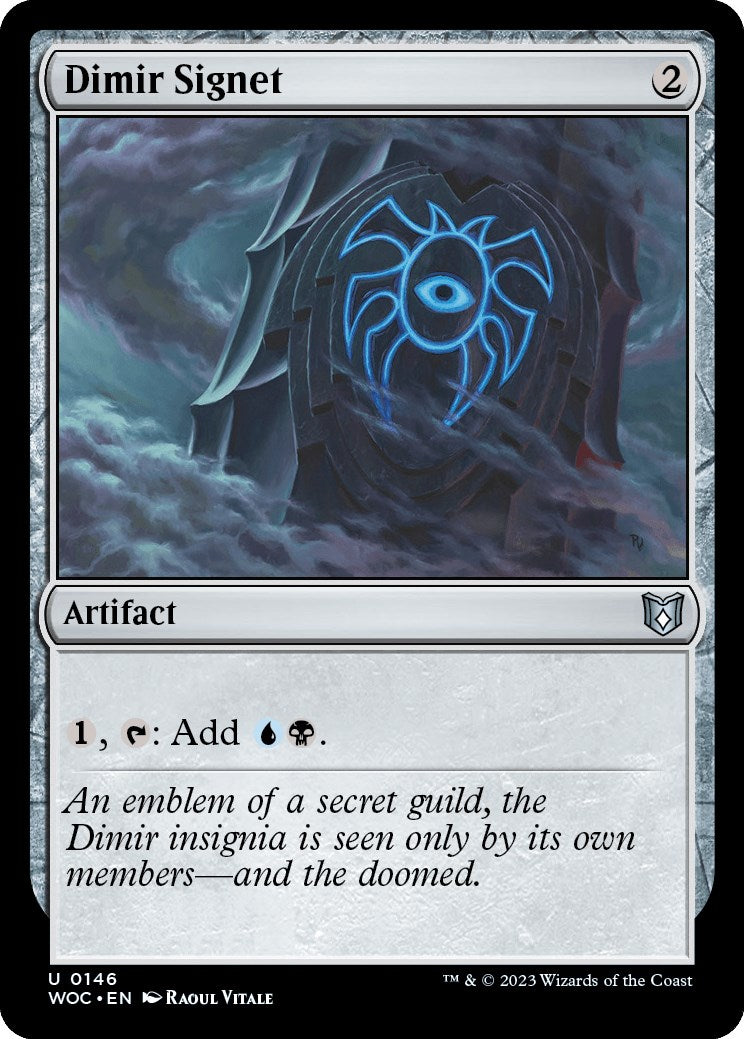 Dimir Signet [Wilds of Eldraine Commander] | L.A. Mood Comics and Games