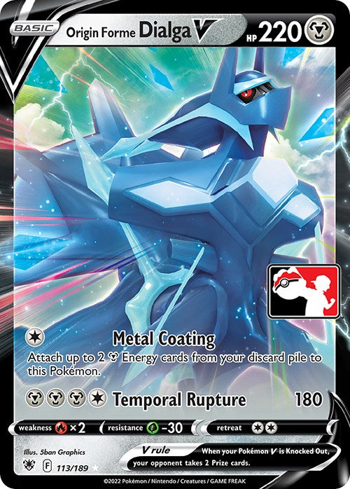 Origin Forme Dialga V (113/189) [Prize Pack Series Three] | L.A. Mood Comics and Games