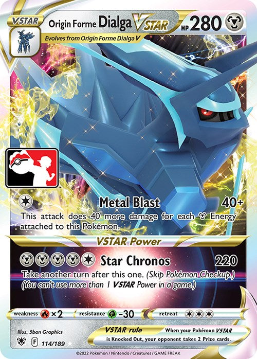 Origin Forme Dialga VSTAR (114/189) [Prize Pack Series Three] | L.A. Mood Comics and Games
