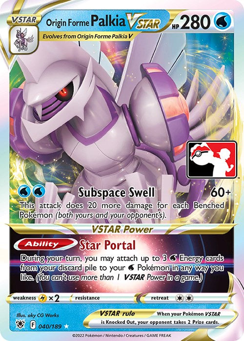 Origin Forme Palkia VSTAR (040/189) [Prize Pack Series Three] | L.A. Mood Comics and Games