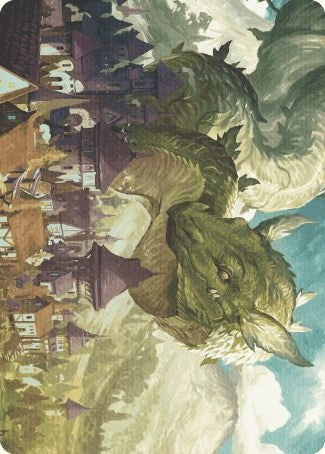Beanstalk Wurm Art Card [Wilds of Eldraine Art Series] | L.A. Mood Comics and Games