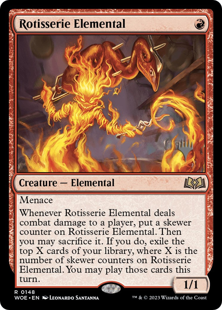 Rotisserie Elemental (Promo Pack) [Wilds of Eldraine Promos] | L.A. Mood Comics and Games